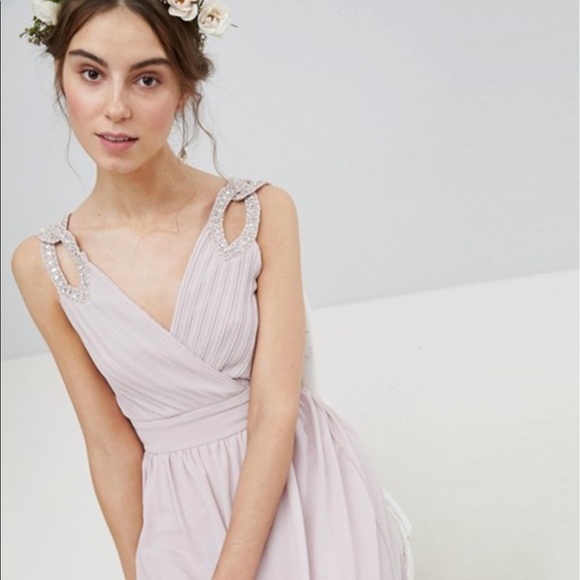{ASOS} Wrap Front Maxi Dress with Embellishment - Picture 4 of 5